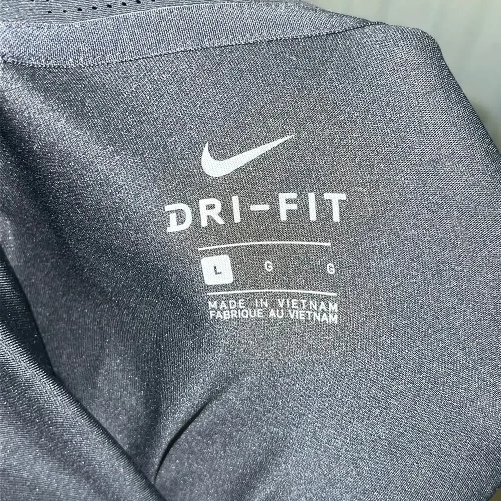 Nike Dri-FIT Black Golf Polo Shirt Men's L